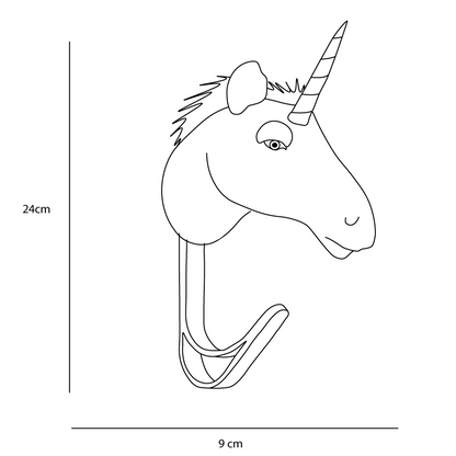 Porte-manteau peluche licorne - Wild & Soft