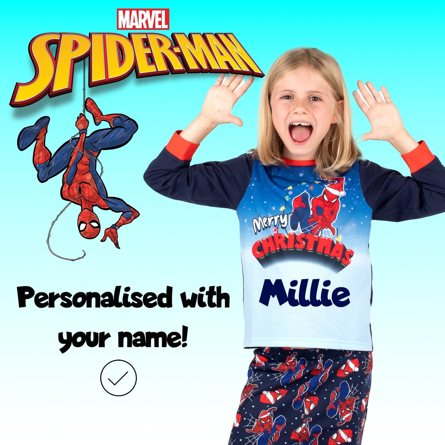 Marvel Spider-Man Christmas Pyjama- Dark bleu