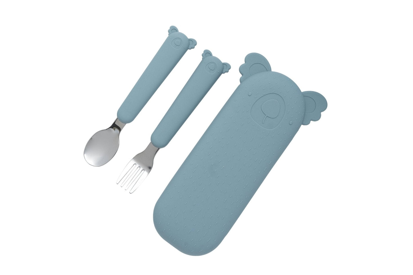 Zoe der Koala Besteck mit Silikonhülle Jade