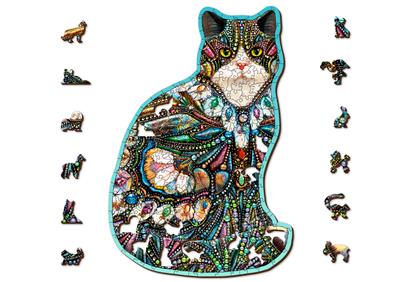 Wooden City Puzzle: THE JEWELED CAT 250/40, en bois, 8+