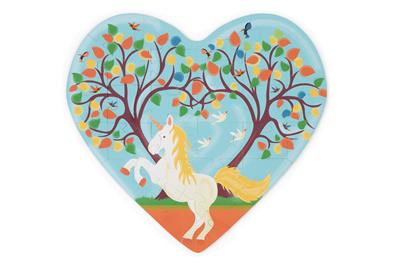 Scratch Puzzle Compact 30pcs: CONTOUR PUZZLE/LICORNE 28x26cm, en boîte forme 16x16x4cm, 3+