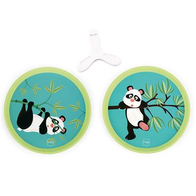 Scratch Active Play: DUO DISKER À MAIN / Panda diam.20cm, avec 1 disker magnétique, en boîte, 3+