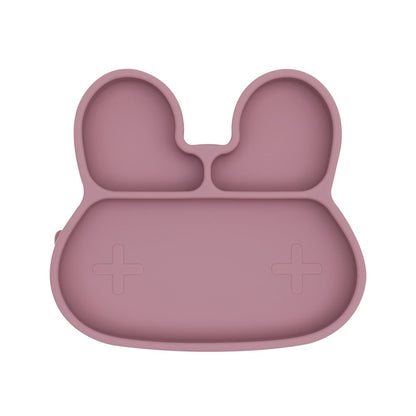 Assiette en Silicone Lapin Dusty Rose We Might Be Tiny - OFCK.fr