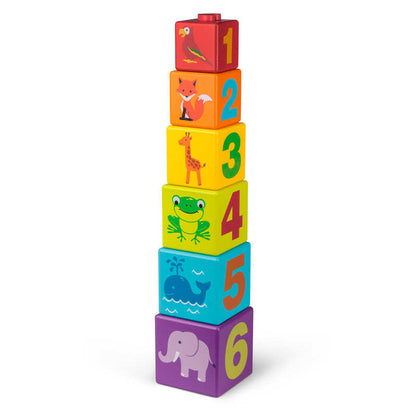 Stackable construction cubes