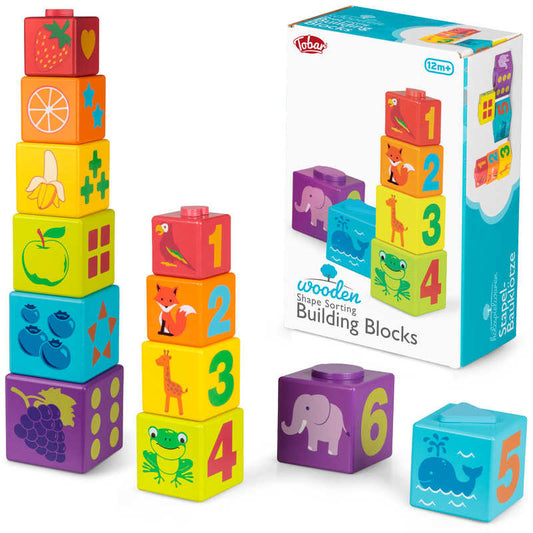 Stackable construction cubes